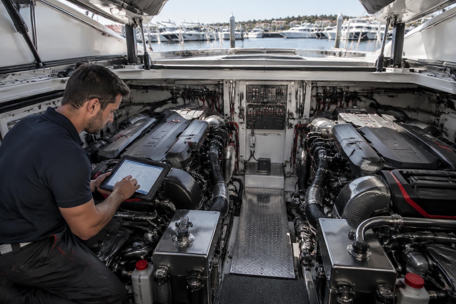 Marine engine diagnostics